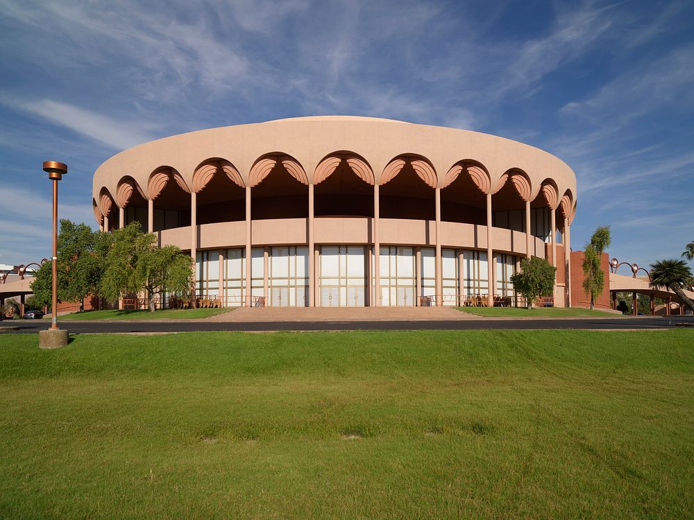 Grady Gammage Auditorium, an imaginative creation of legendary archictect Frank Lloyd Wright at Arizona State University in…