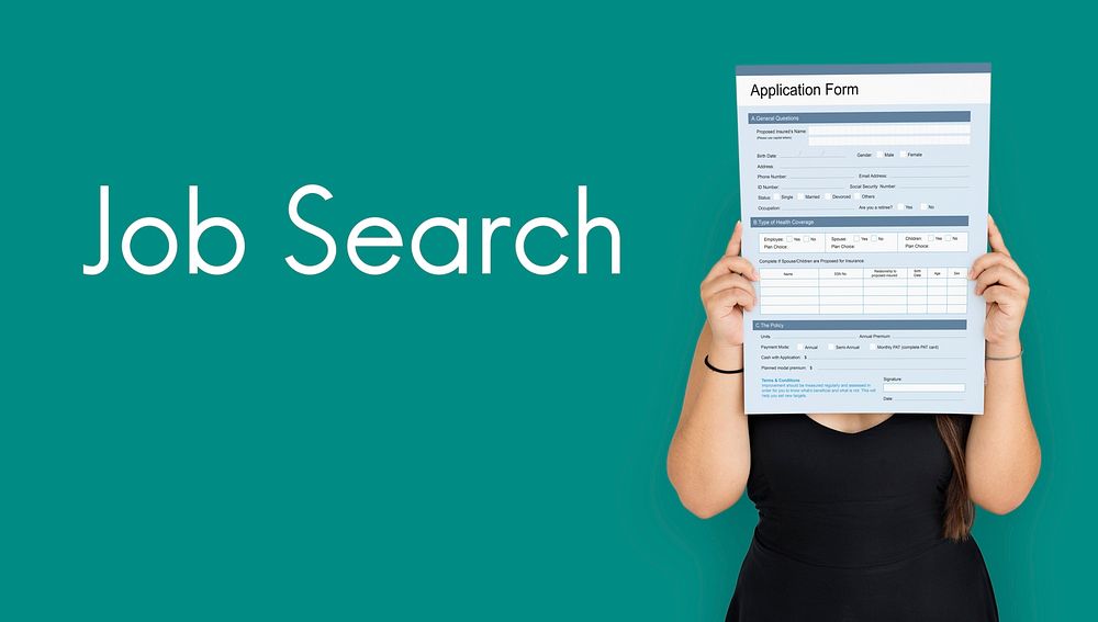 Job search blank application form
