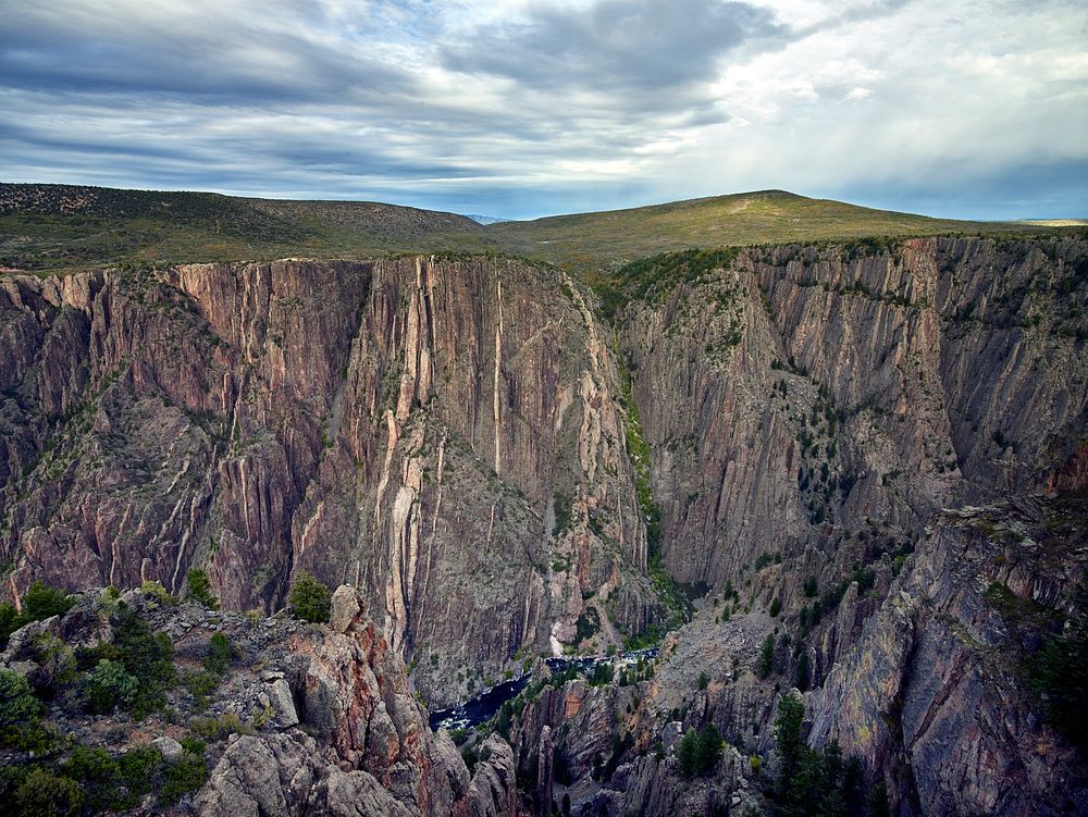 A portion of the deep Black Canyon of the Gunnison River, near Montrose, Colorado.