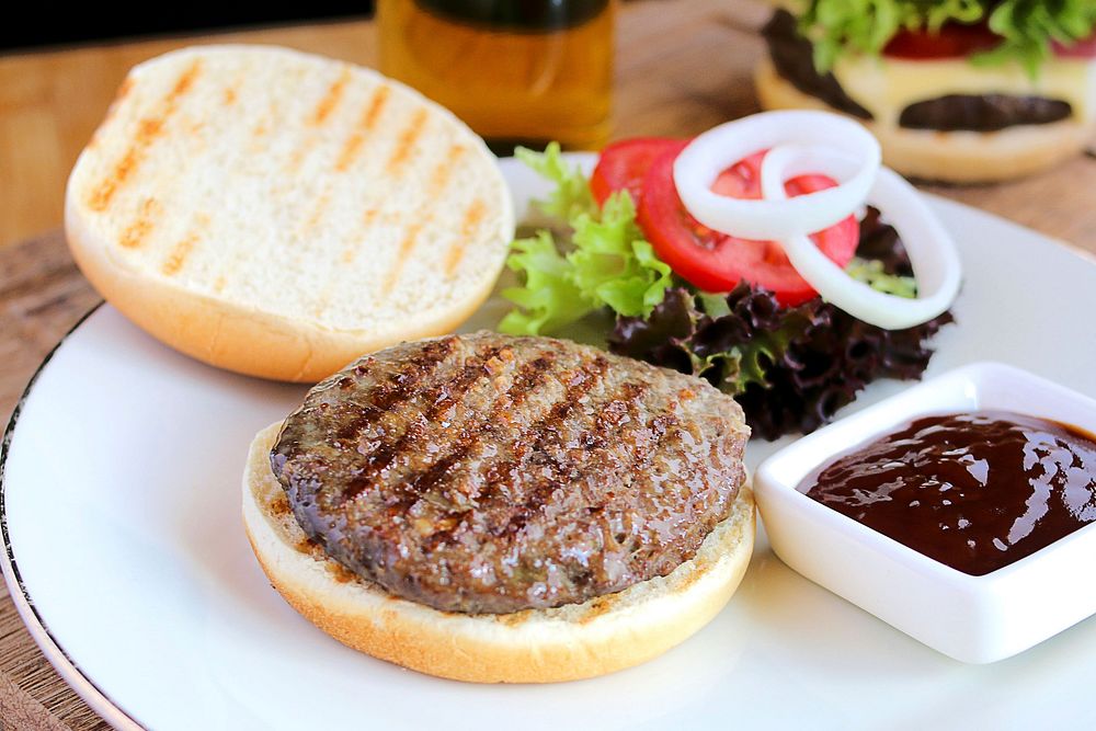 Free burger image, public domain food CC0 photo.