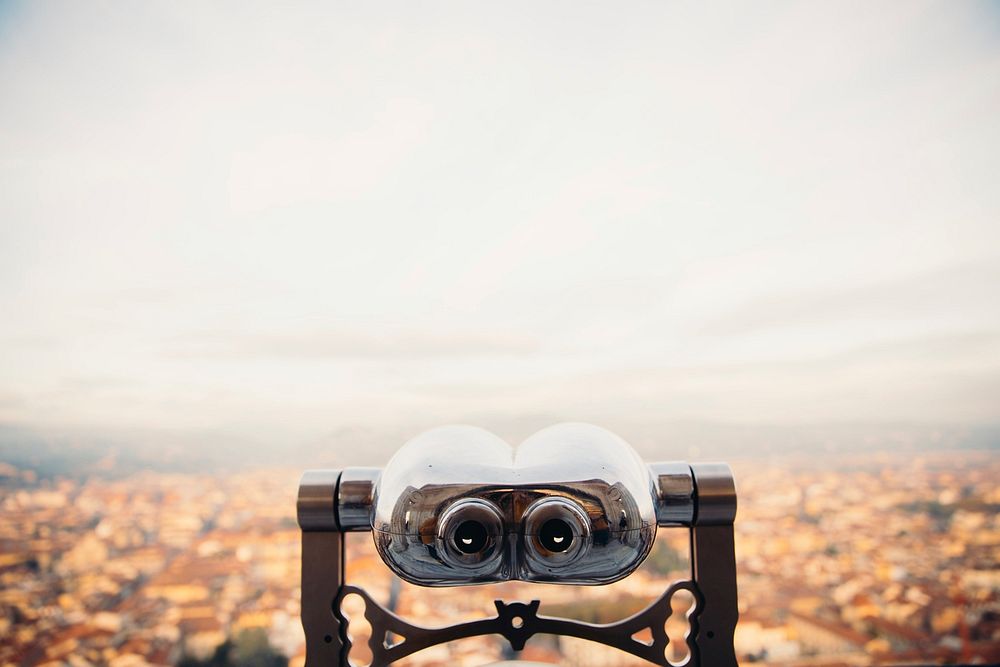 Before the better view of Florence. These binoculars are sure to reveal the beautiful city.