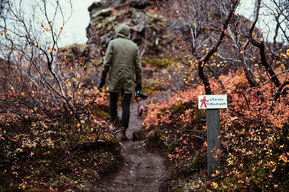 Free difficult nature path image, public domain adventure CC0 photo.