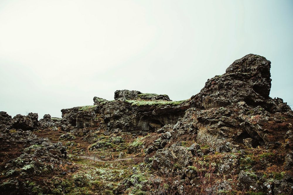 Free rocky hills of Iceland image, public domain CC0 photo.