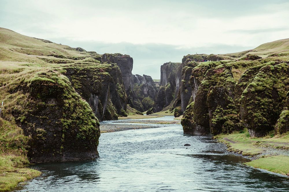 Free mountain landscape, Iceland image, public domain nature view CC0 photo.