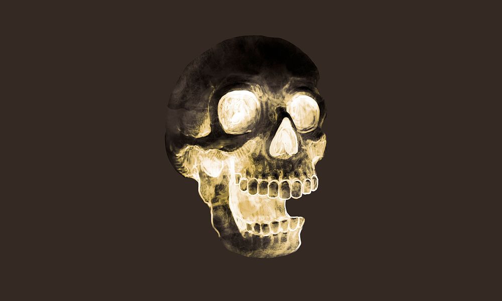 Illustration of a skull icon vector for Halloween