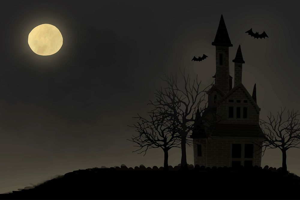 Illustration of Halloween themed background vector
