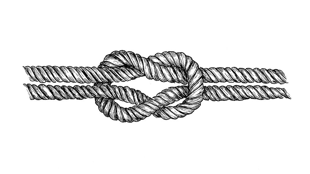 Hand drawn square knot | Free Photo Illustration - rawpixel