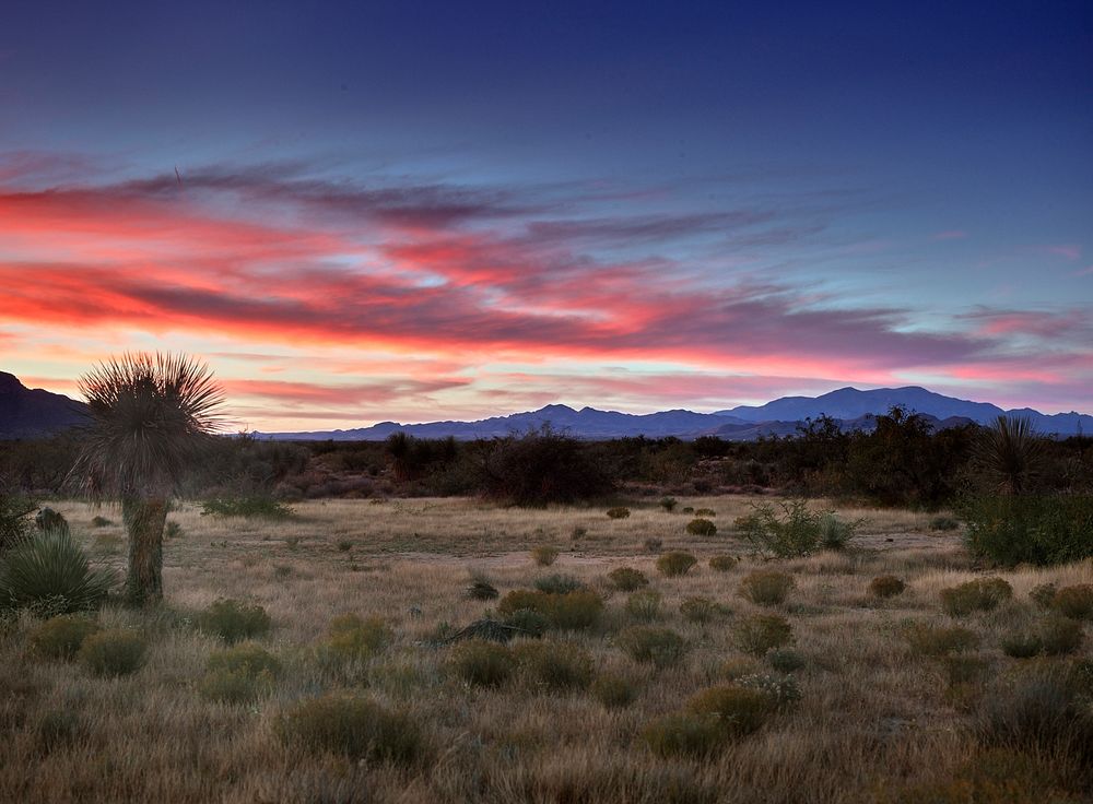Sunset near the desolate Fort Bowie National Historic Site in Cochise County, Arizona.