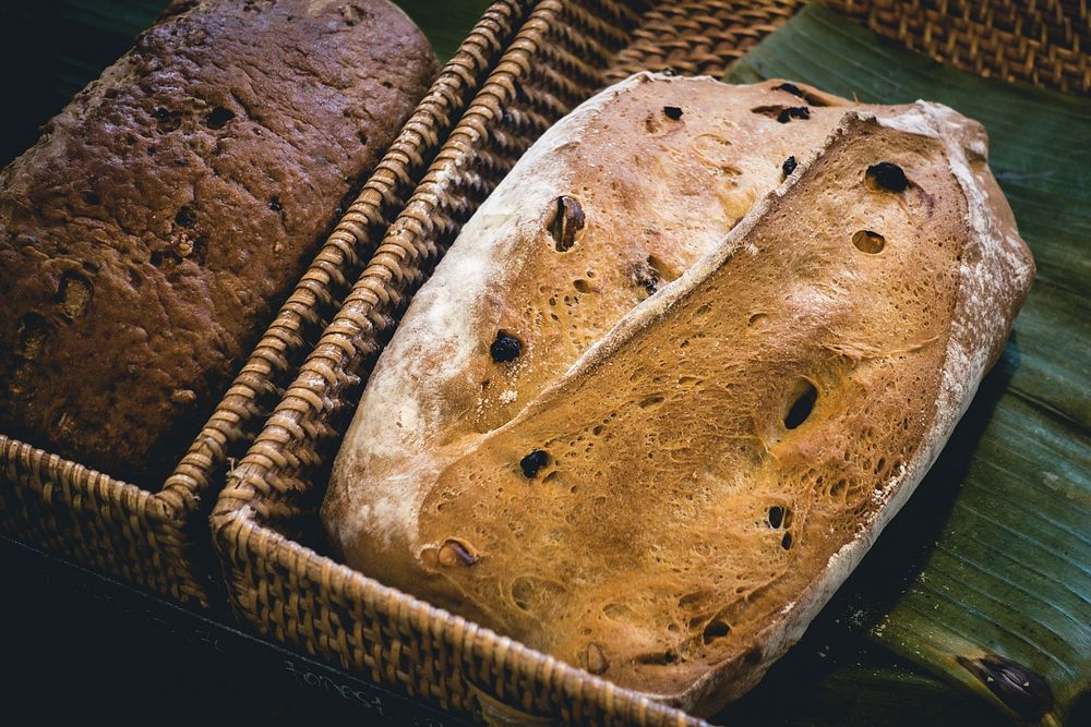 Free big bread in a bakery shop image, public domain food CC0 photo.
