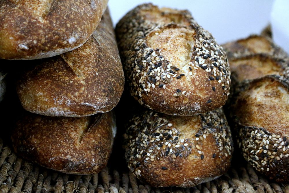 Free close up delicious freshly baked baguettes image, public domain food CC0 photo. 