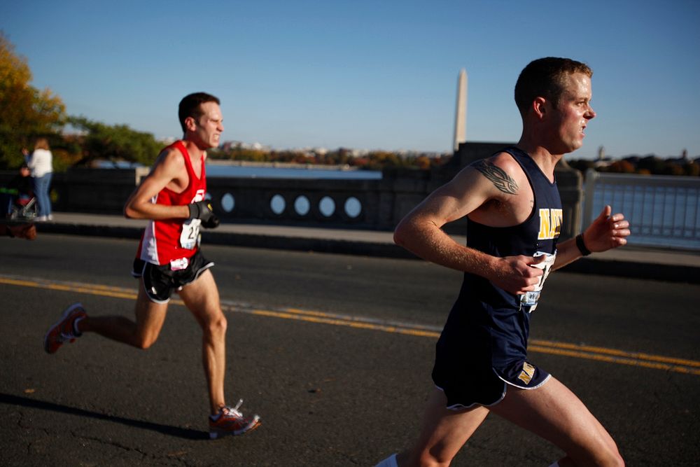 Nearly 21,000 runners crossed the start line at this years Marine Corps Marathon.