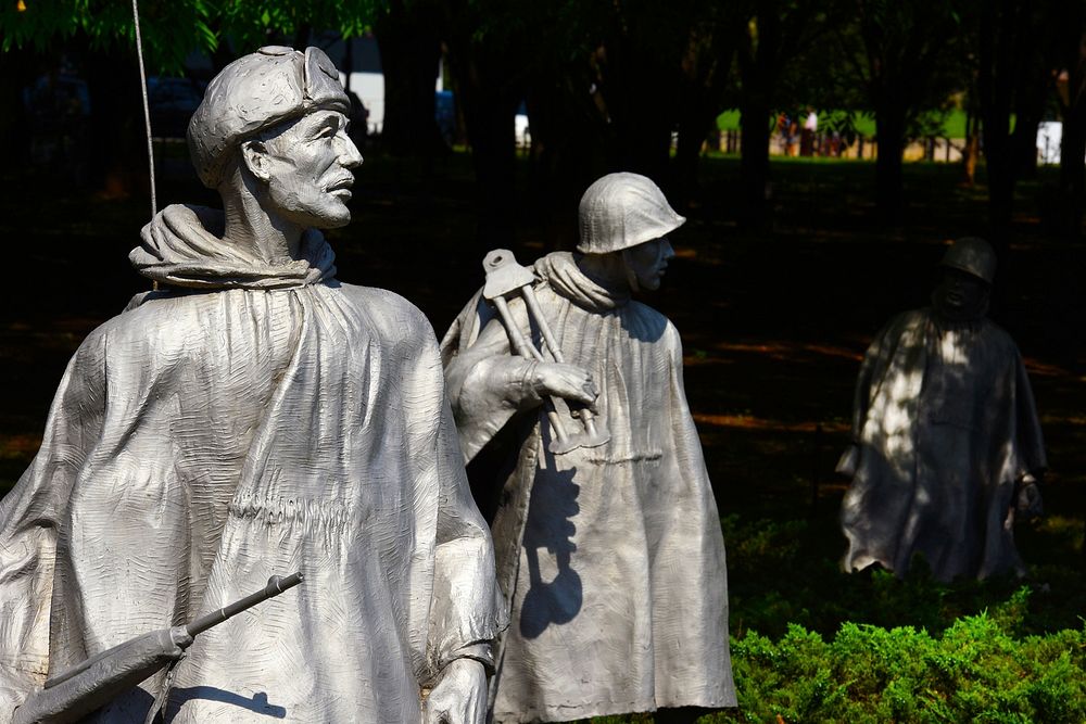 Korean War Veterans Memorial, image was taken as a part of a photo series of Washington D.C. memorials and landmarks for use…