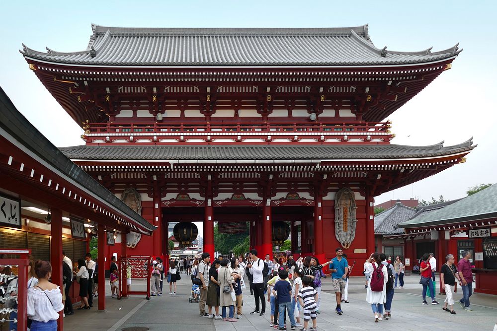 Sensō-ji, Asakusa Tokyo. Original public domain image from Flickr