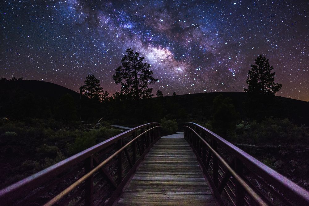 Sunset Crater Volcano National Monument is one of several Dark Sky Places neighboring the Coconino National Forest.