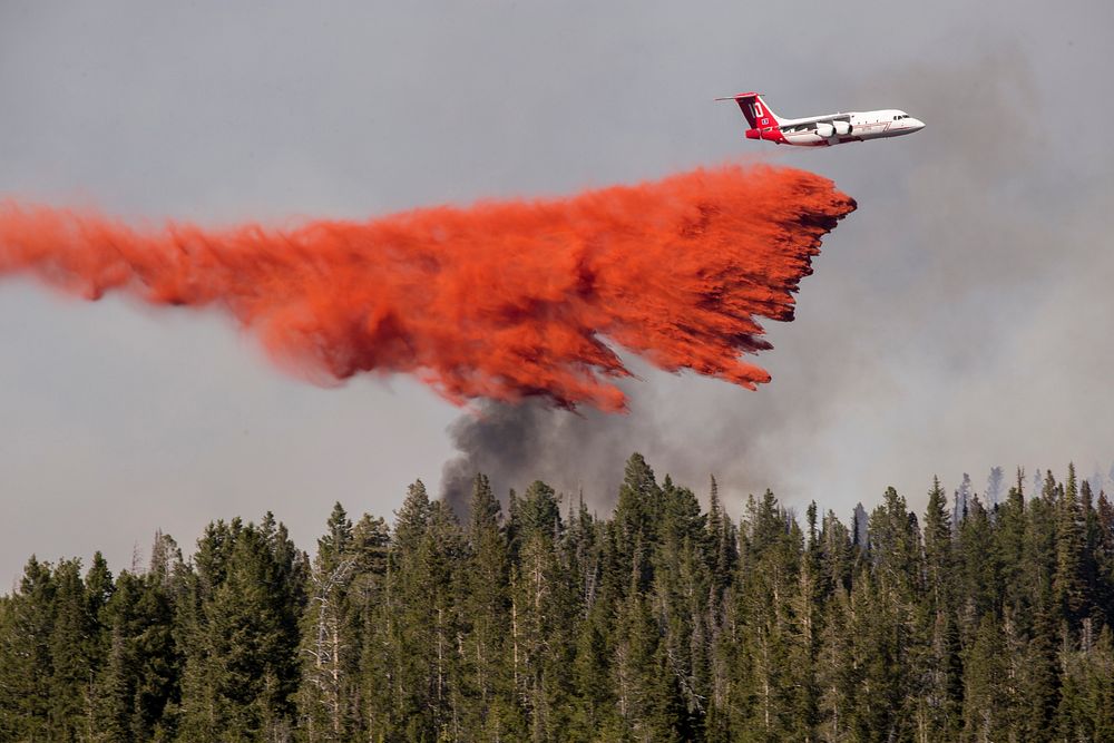 The Pioneer Fire, Boise National Forest, Idaho, 2016. Original public domain image from Flickr