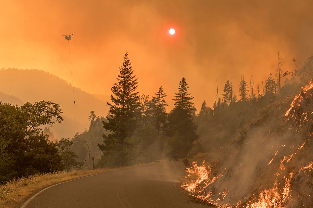 Spot fires develop and are dealt with by digging line around and dropping water from helicopters. Taylor Creek and Klondike…