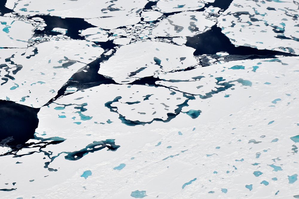 Arctic Ocean melting. Original public domain image from Flickr