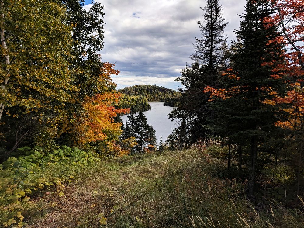 Fall colors overlooking Johnson Lake in Finland, MinnesotaPhoto by Courtney Celley/USFWS. Original public domain image from…