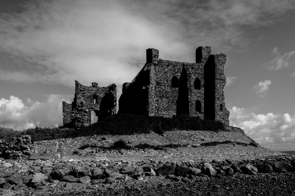 Castle on Piel Island. Original public domain image from Flickr