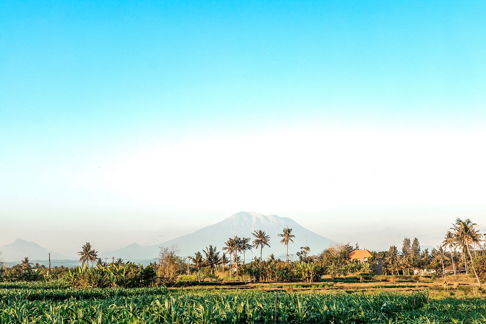 Holy Volcano Agung, Bali island, Indonesia. Free public domain CC0 photo.