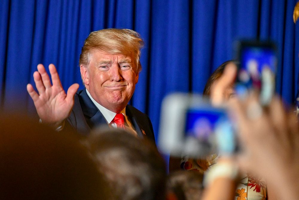 President Trump makes remarks at the U.S. Embassy Buenos Aires meet and greet