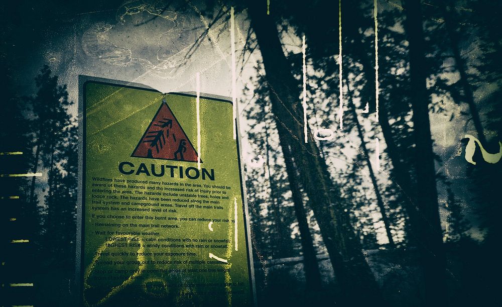 Caution. Original public domain image from Flickr