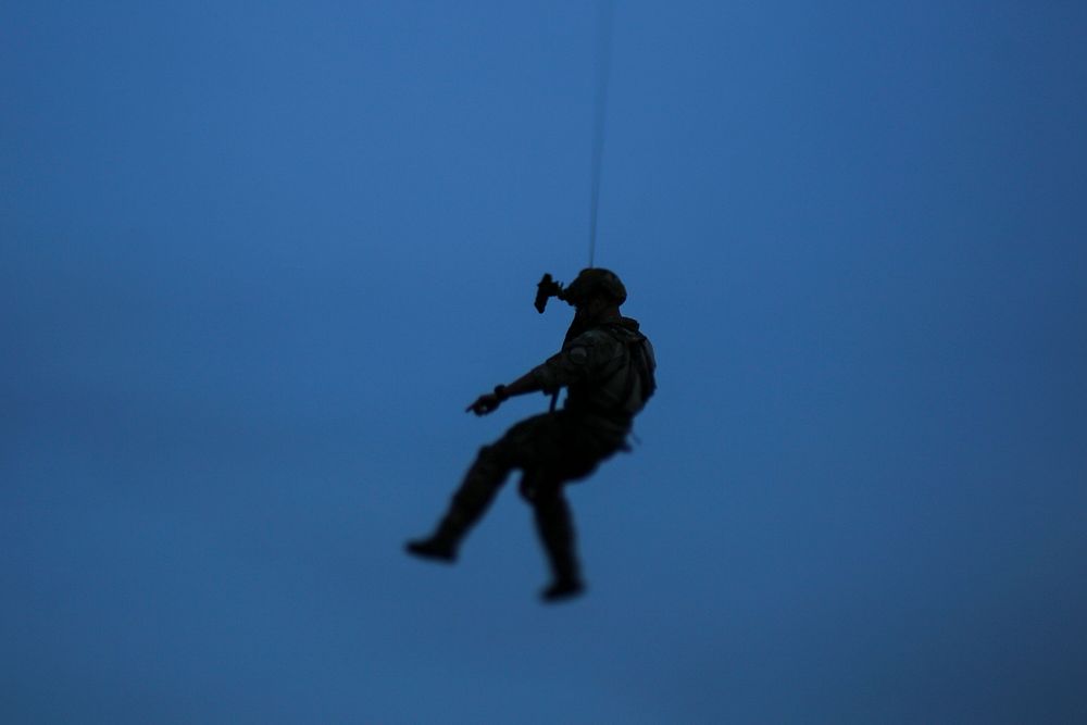 Paratrooper. Original public domain image from Flickr