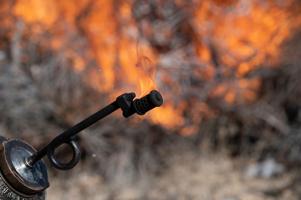 U.S. Department of Agriculture (USDA) Forest Service (USFS) Kaibab National Forest fire personnel Brandon Oberhardt, Quentin…