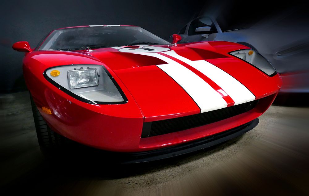 Ford GT model at Carroll Shelby Museum, Las Vegas.The Ford GT is an American mid-engine two-seater sports car that was…
