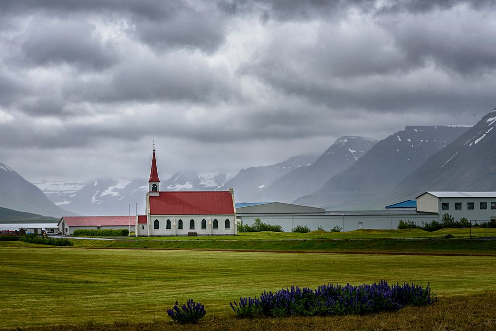 Vik i Myrdal church, Iceland. Free public domain CC0 photo.