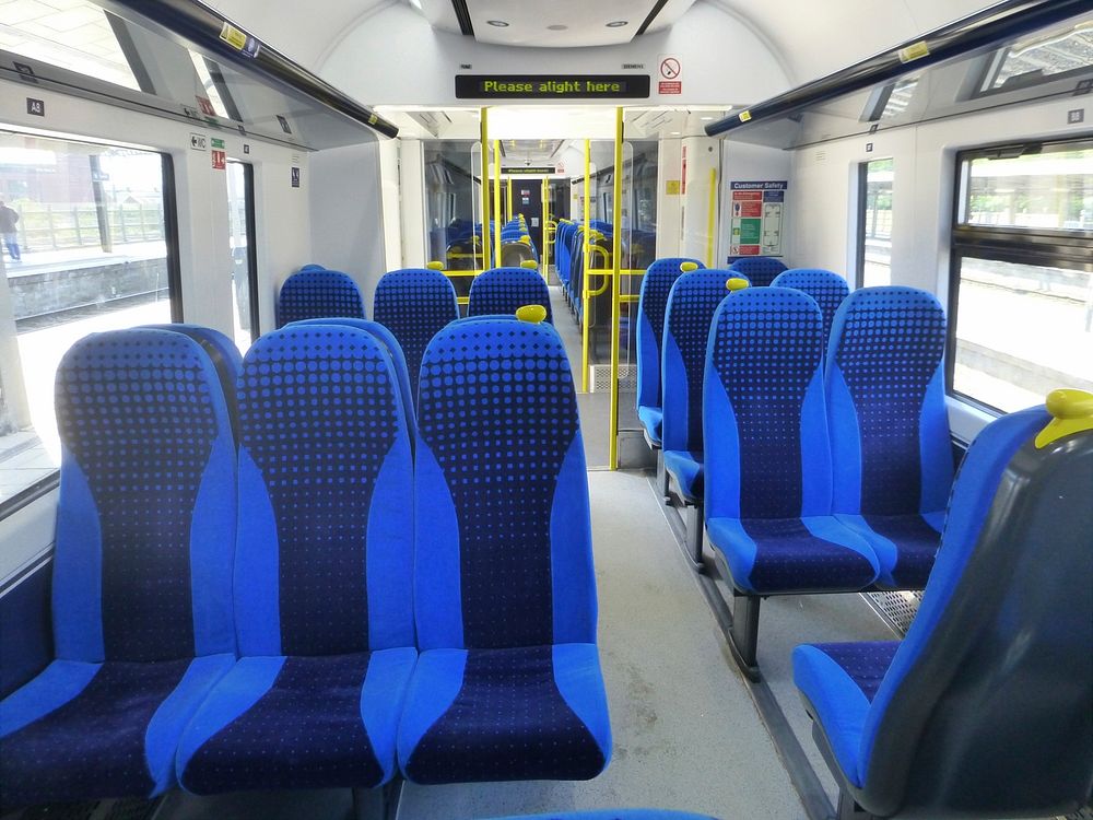 Inside refurbished Class 333 unit 001.