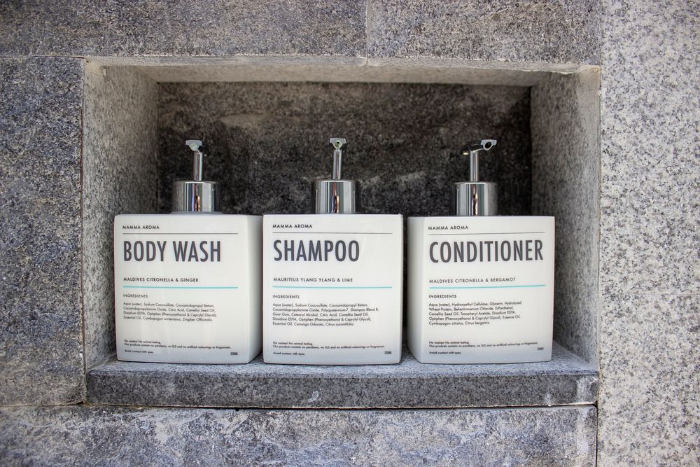 Body Wash, Shampoo and Conditioner