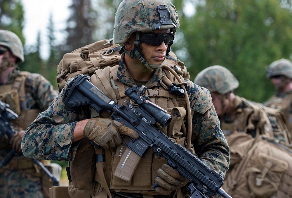 4th Marine Division Super Squad 2019A U.S. Marine Corps infantry rifleman assigned to the 3rd Battalion, 23rd Marine…