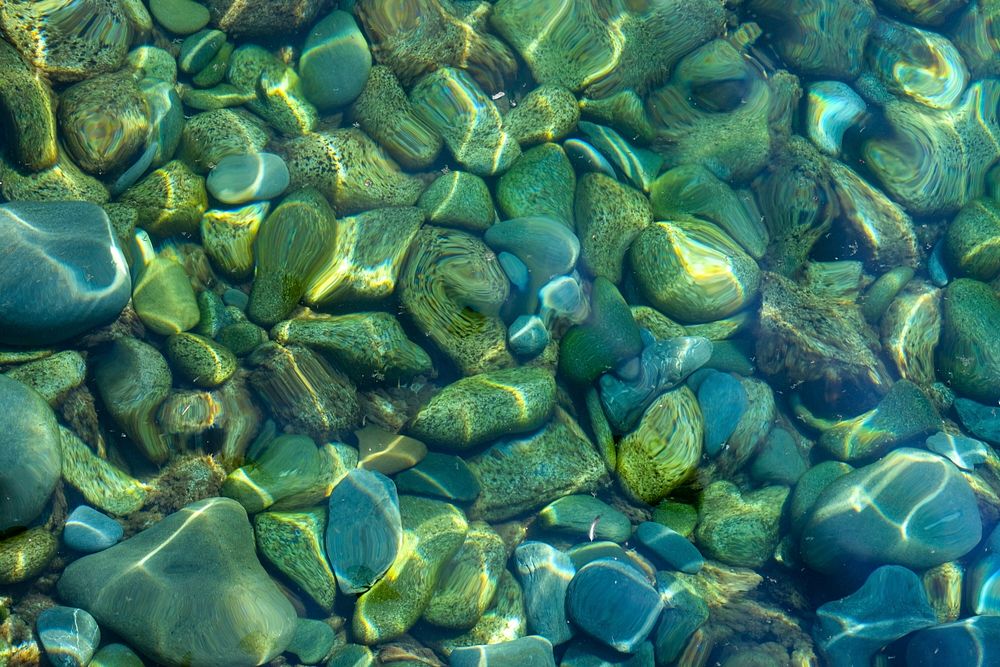Rocks in Crystal Clear Water