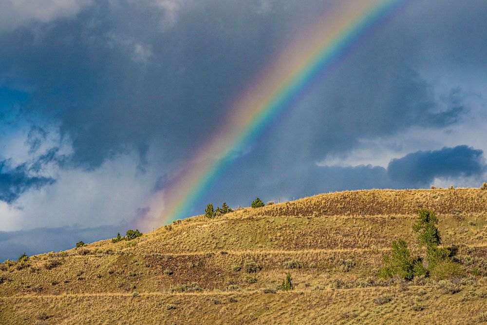 rainbow is seen along I-15 | Free Photo - rawpixel