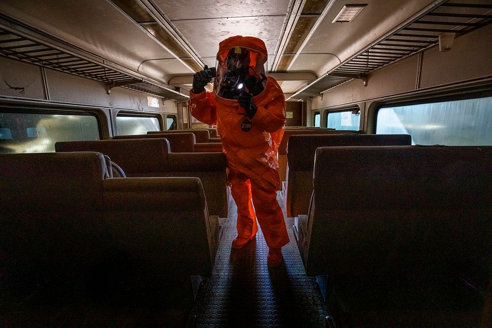 U.S. Army Sgt. Nicky Lam, Survey Team Member, 21st Weapons of Mass Destruction-Civil Support Team (21st WMD-CST), New Jersey…