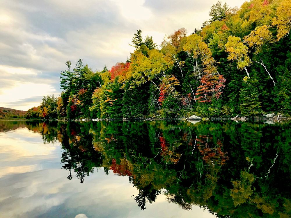 Fall colors of the Adirondacks in northeastern New York, on Sept. 25, 2019. Courtesy photo by Emily de Vinck. Original…