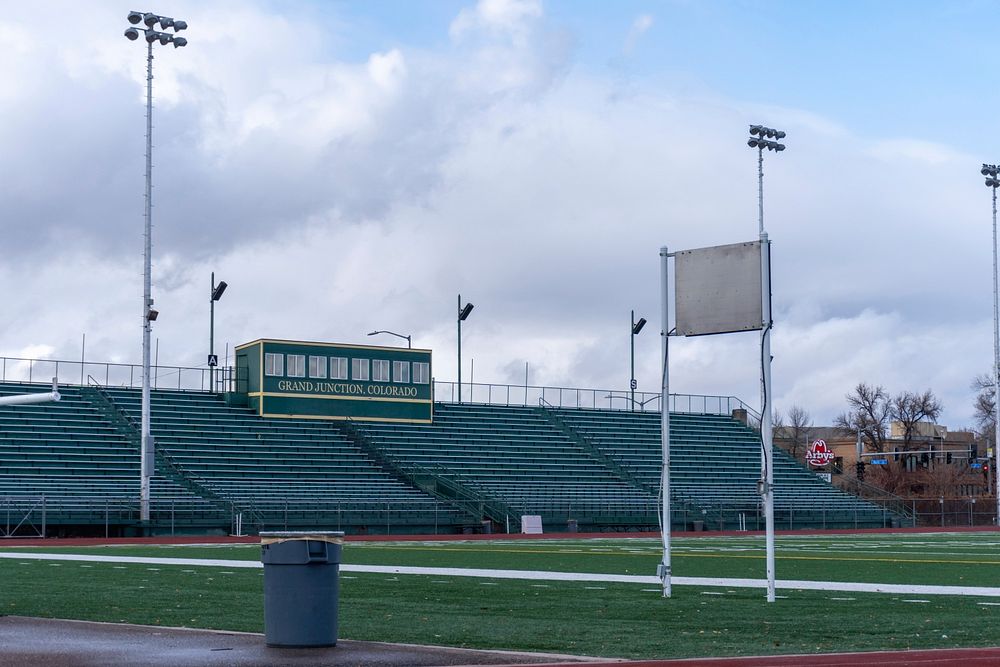 Empty stocker stadium during day. Free public domain CC0 photo.