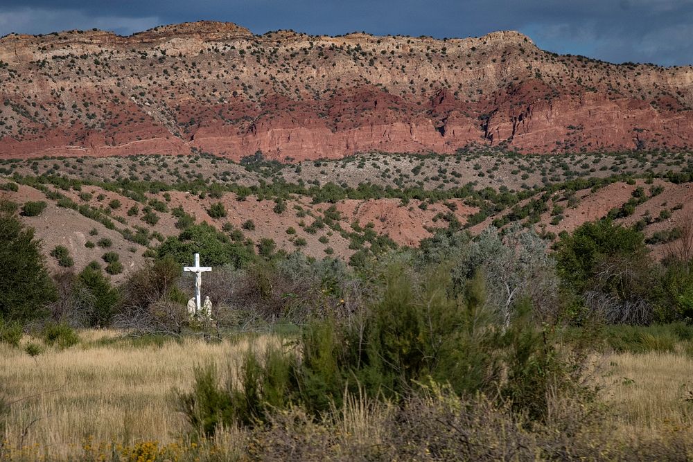Views from the highway of landscape and sights in and around the Zia Pueblo, NM, Sept 10, 2019.USDA Photo by Lance Cheung. .…