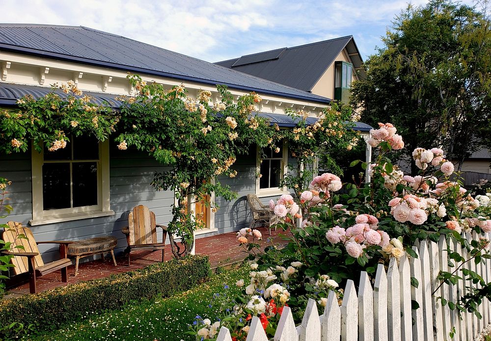 The Cottage Garden. Akaroa. Original public domain image from Flickr