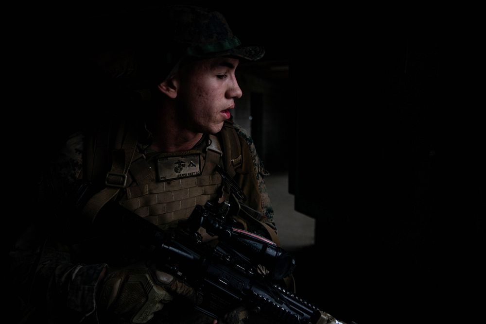 ROTA, Spain (Jan. 22, 2020) &ndash; U.S. Marine Corps Lance Cpl. Dylan Simon, assigned to Fleet Anti-Terrorism Security Team…