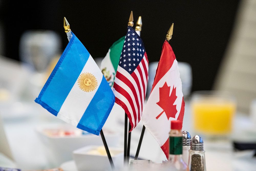 US Department of Agriculture (USDA) Sonny Perdue has breakfast with Argentina Minister for Livestock, Agriculture, and…