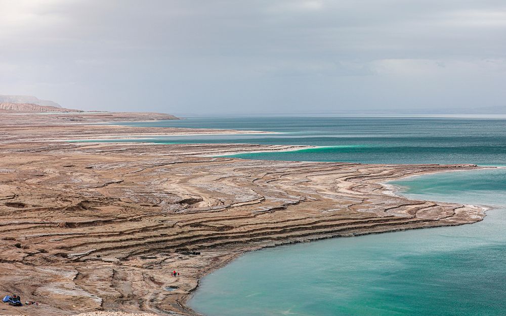 Minus 400 meters below sea level - The Dead Sea. Original public domain image from Flickr