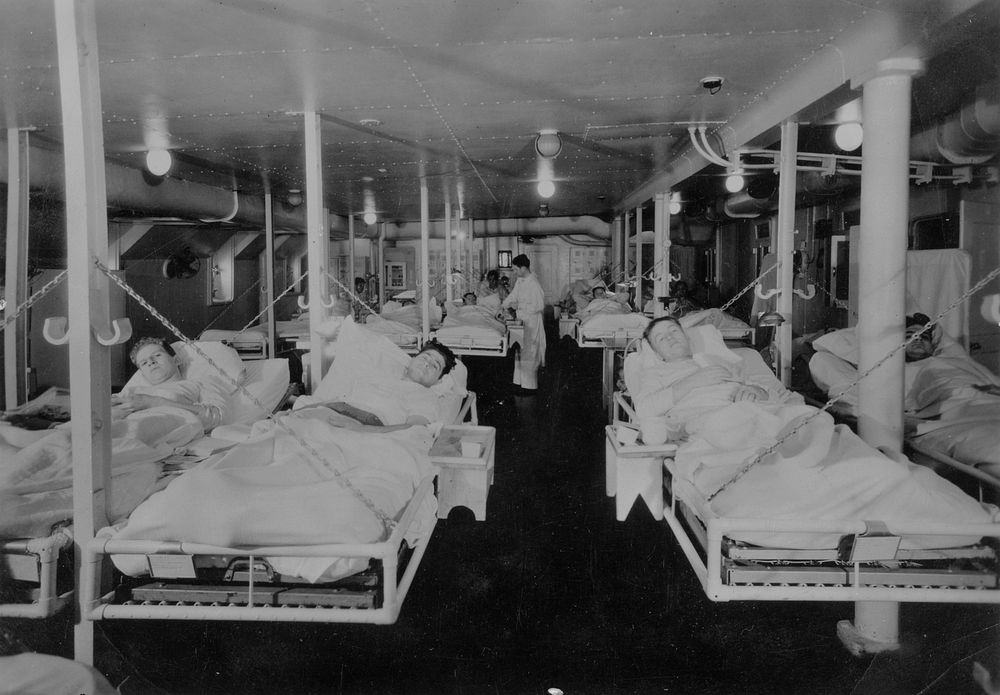 Ward USS Relief. [Hospital ships. Transport of sick and wounded.][Scene.] Relief (AH-1) WWII Pics Navy Medicine Historical…