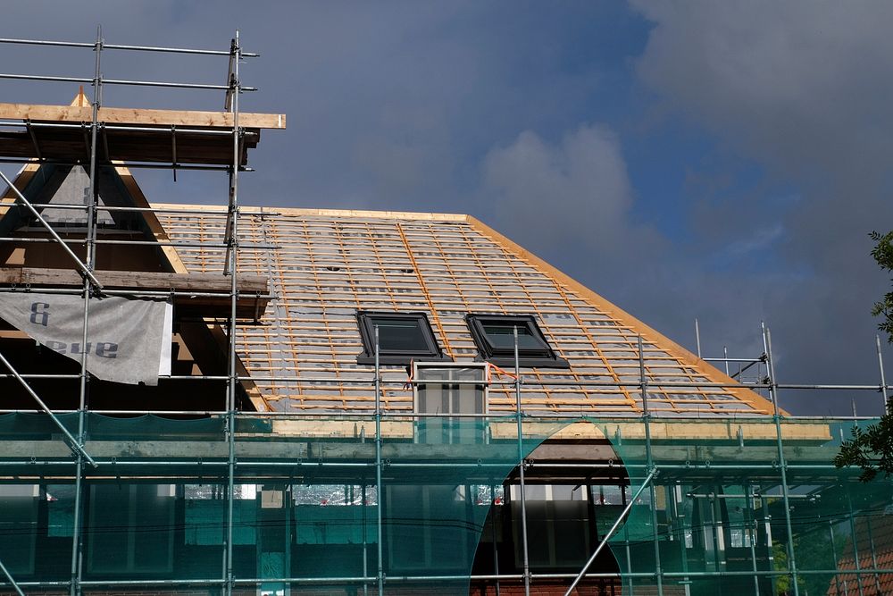 House under construction in the Netherlands