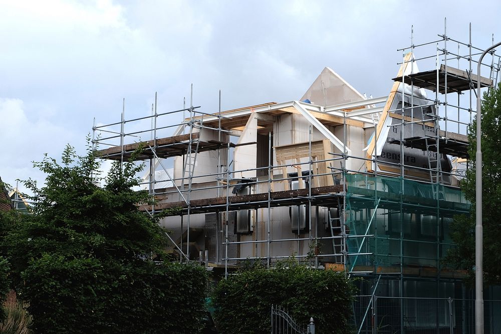 House under construction in the Netherlands