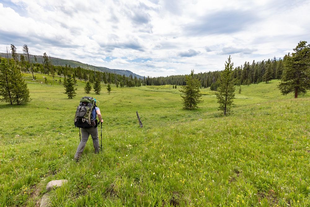 Views of the Coyote Creek headwaters in Absaroaka Beartooth Wilderness by Jacob W. Frank. Original public domain image from…