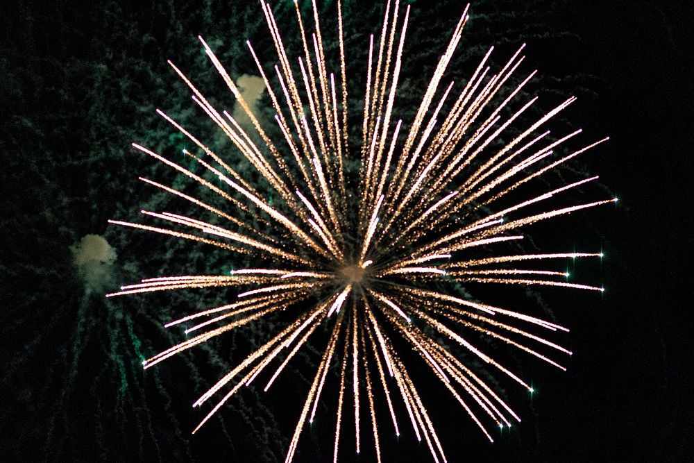 Fireworks on the 4th of July.