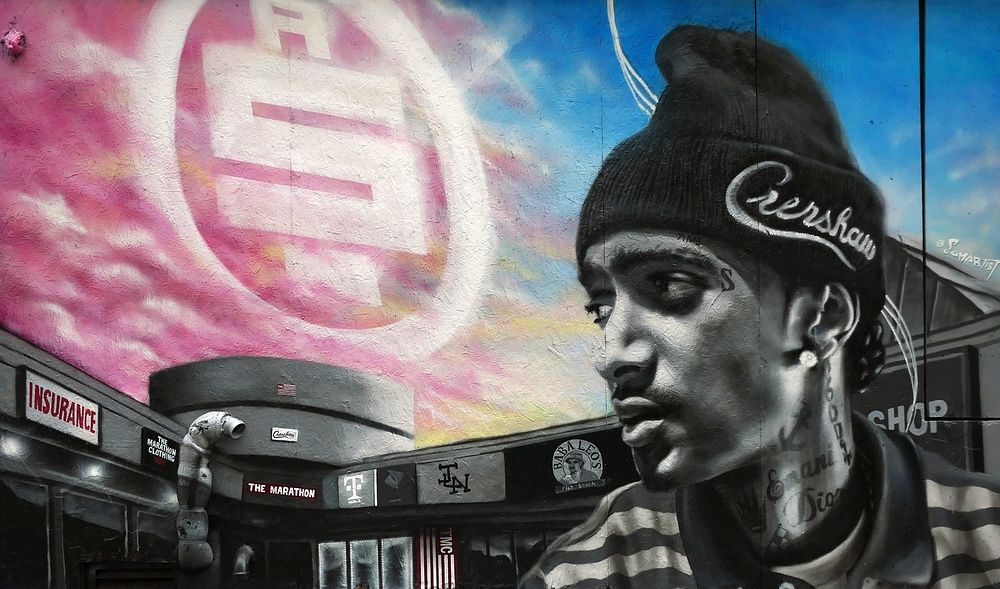 Nipsey Hussle mural Grafitti Alley Toronto, Canada - September 28, 2019. Sumartist, a local Toronto-based artist, Ermias…