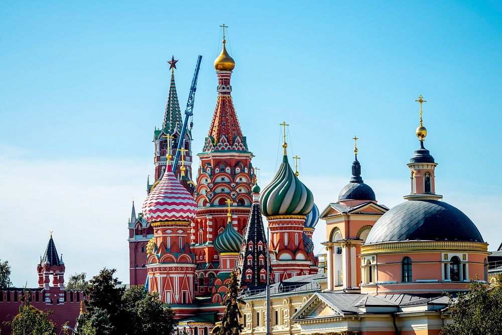 St. Basil's Cathedral in Moscow. Free public domain CC0 image.